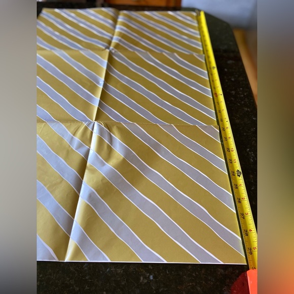 Vintage 90’s Metallic Striped Gift Wrap (2 Sheets) - Picture 4 of 4